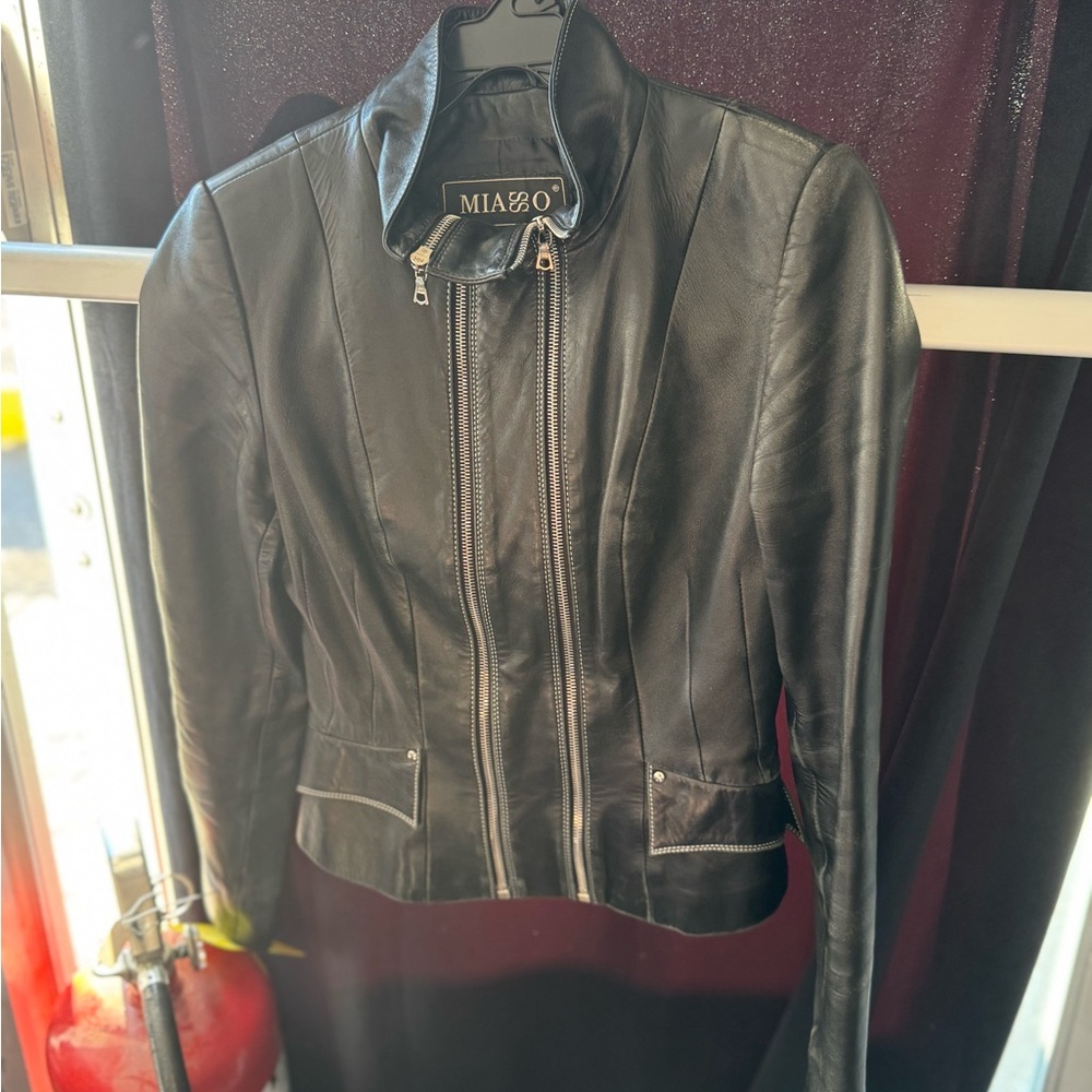 Black Leather Jacket for Women